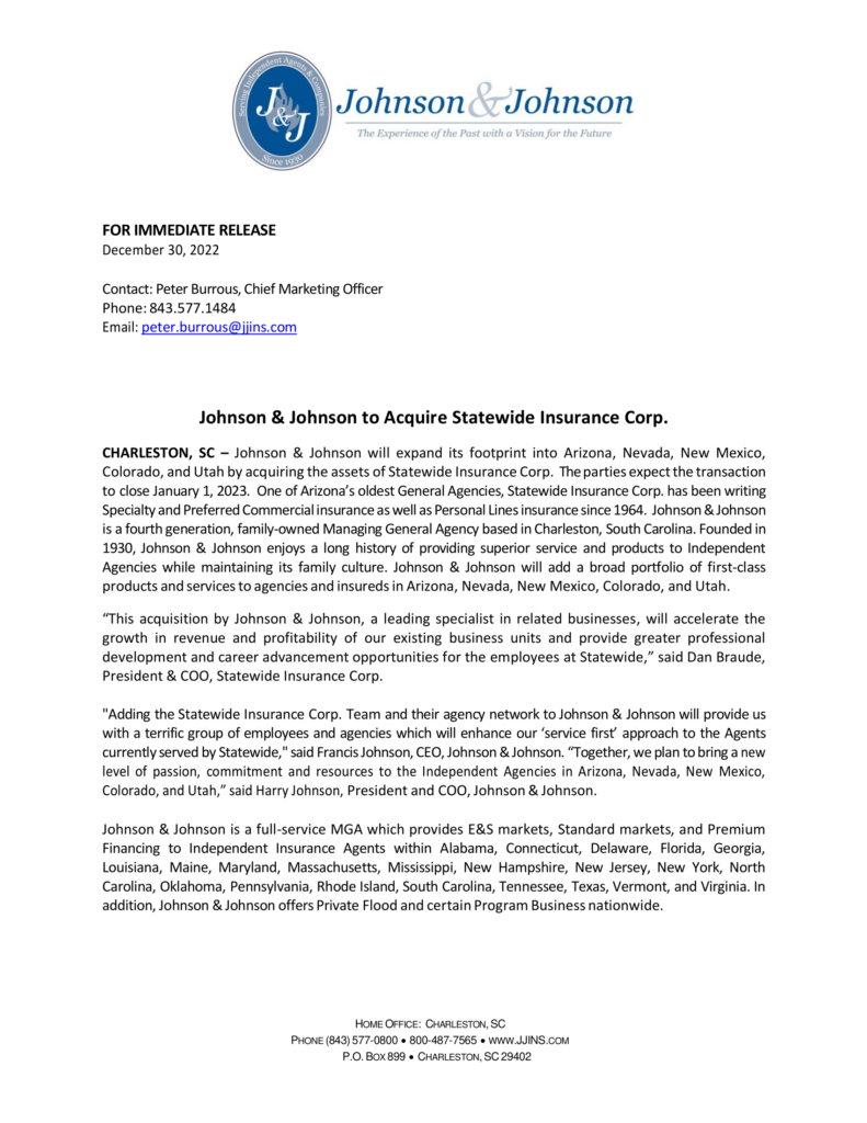 Statewide Insurance Corp.